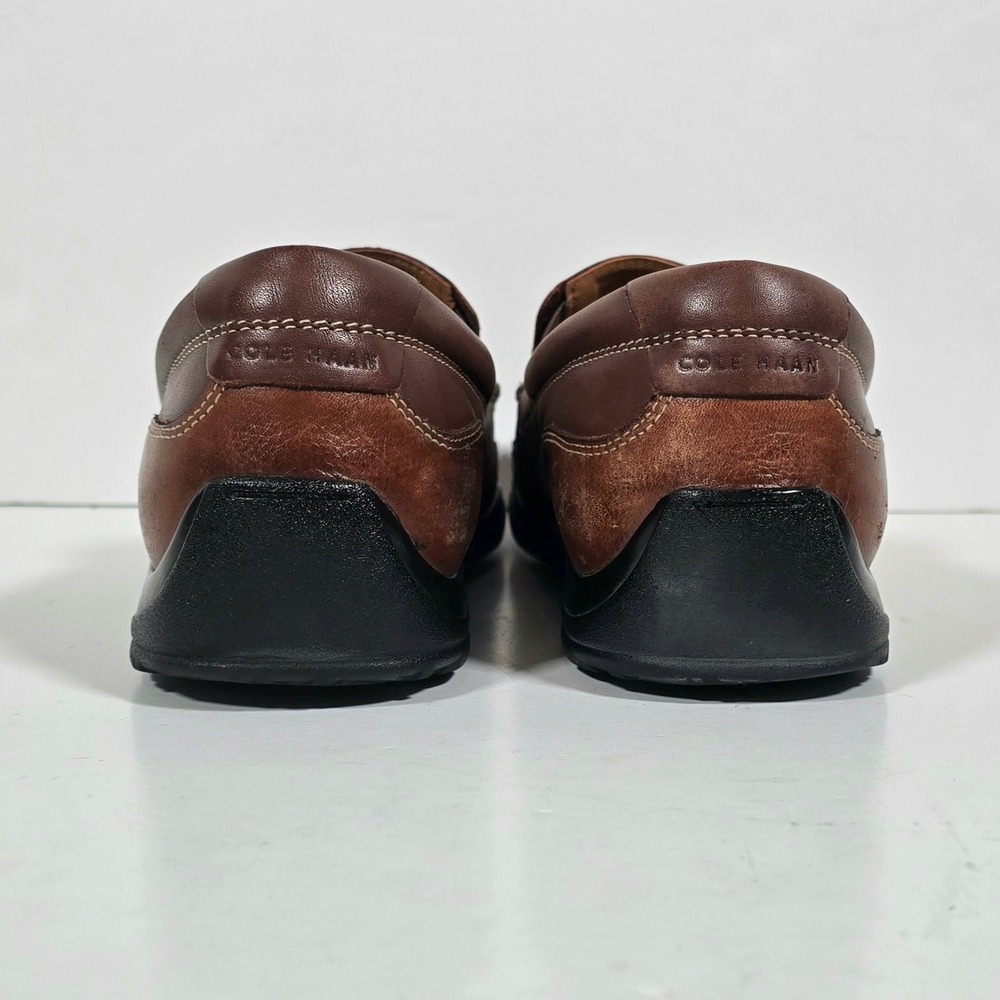 Cole Haan Tucker Venetian Leather Driving Loafer Mens Size 11 Brown Slip On - Picture 5 of 10